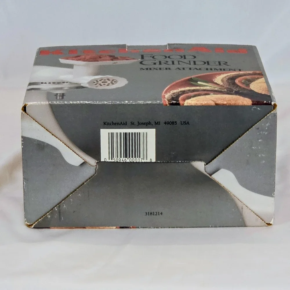 KitchenAid Meat Food Grinder Stand Mixer Attachment - White